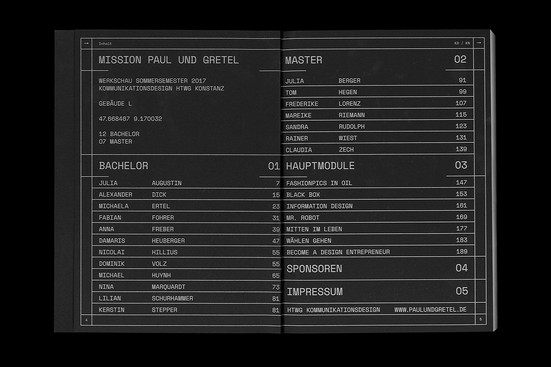 htwg konstanz werkschaukatalog projekt portfolio christian hohloch